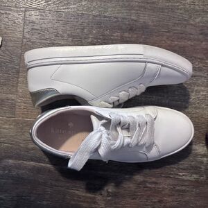 KATE SPADE WHITE LEATHER SNEAKER